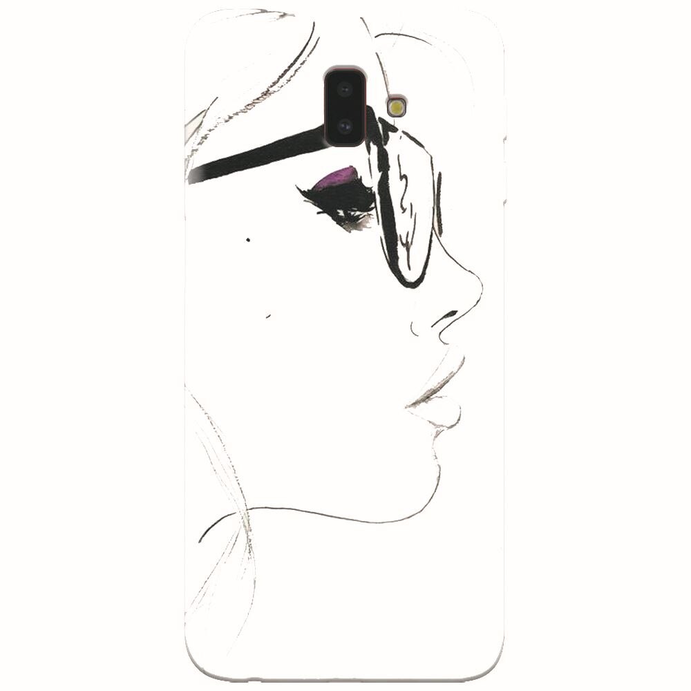 Husa silicon pentru Samsung Galaxy J6 Plus, Girl Face