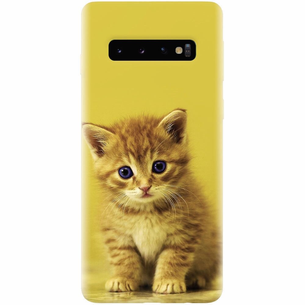 Husa silicon pentru Samsung Galaxy S10, Baby Kitten