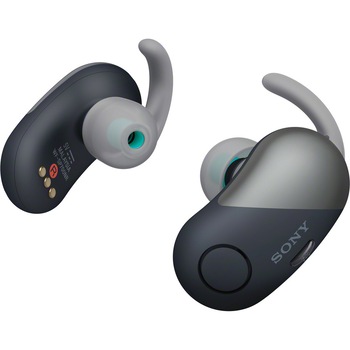 Casti sport in-ear portabile True wireless Sony WFSP700NB, Noise Cancelling, Bluetooth, NFC, Google Assistant, Rezistente la stropire, Negru Casti sport in-ear portabile True wireless Sony WFSP700NB, Noise Cancelling, Bluetooth, NFC, Google Assistant, Rezistente la stropire, Negru