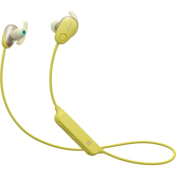 Casti sport in-ear portabile Sony WISP600NY, Noise Cancelling, Bluetooth, NFC, Wireless, Rezistente la stropire, Galben Casti sport in-ear portabile Sony WISP600NY, Noise Cancelling, Bluetooth, NFC, Wireless, Rezistente la stropire, Galben