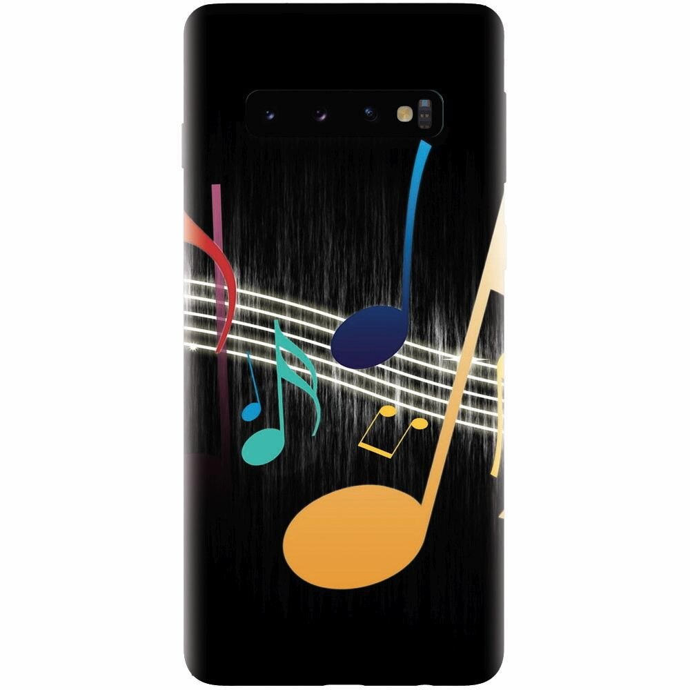 Husa silicon pentru Samsung Galaxy S10, Colorful Music