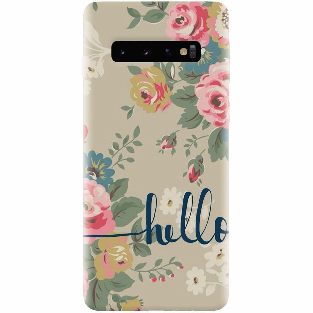 Husa silicon pentru Samsung Galaxy S10, Cute Flower Phone