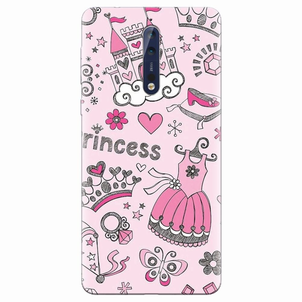 Husa silicon pentru Nokia 8, Princess