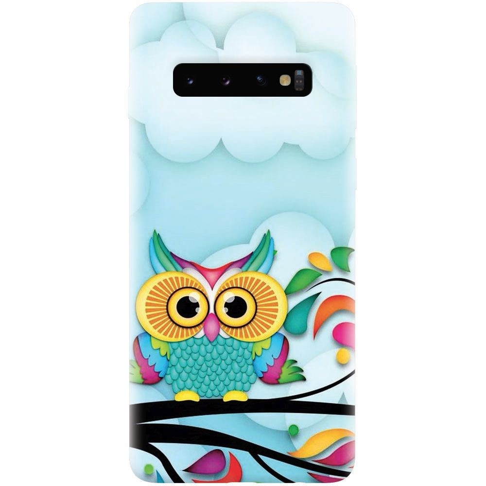 Husa silicon pentru Samsung Galaxy S10, Owl 102