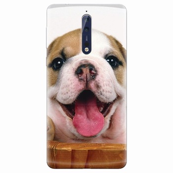 Husa silicon pentru Nokia 8, Puppies 002 Husa silicon pentru Nokia 8, Puppies 002