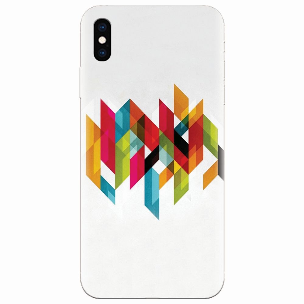 Husa silicon pentru Apple Iphone XS, Geometric