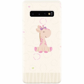 Husa silicon pentru Samsung Galaxy S10 Plus, Giraffe Cute Husa silicon pentru Samsung Galaxy S10 Plus, Giraffe Cute