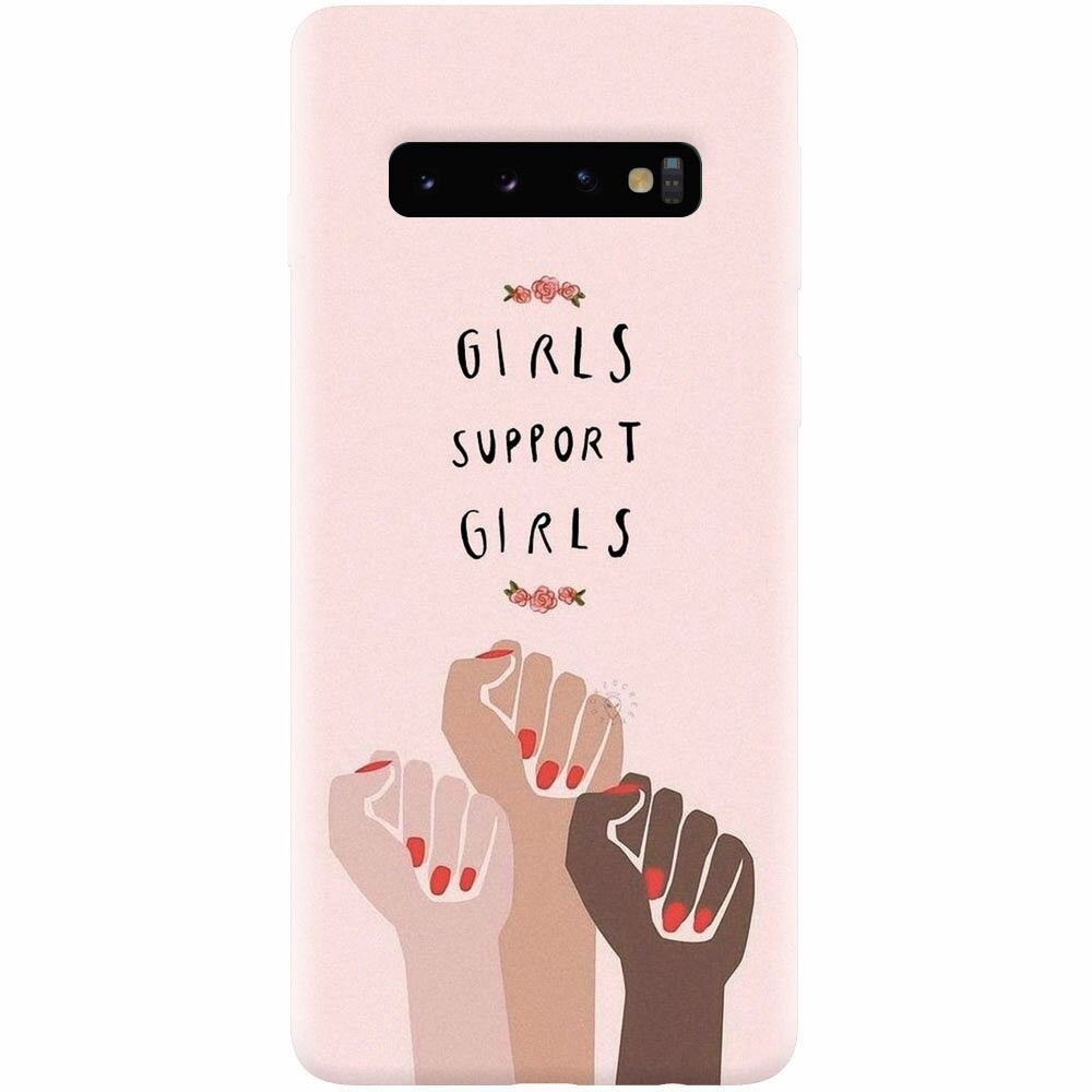 Husa silicon pentru Samsung Galaxy S10, Girls Supportgirls