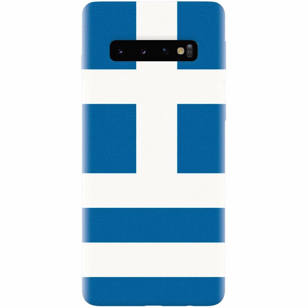 Husa silicon pentru Samsung Galaxy S10 Plus, Greece Flag
