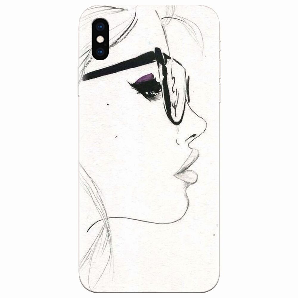 Husa silicon pentru Apple Iphone XS Max, Girl Face