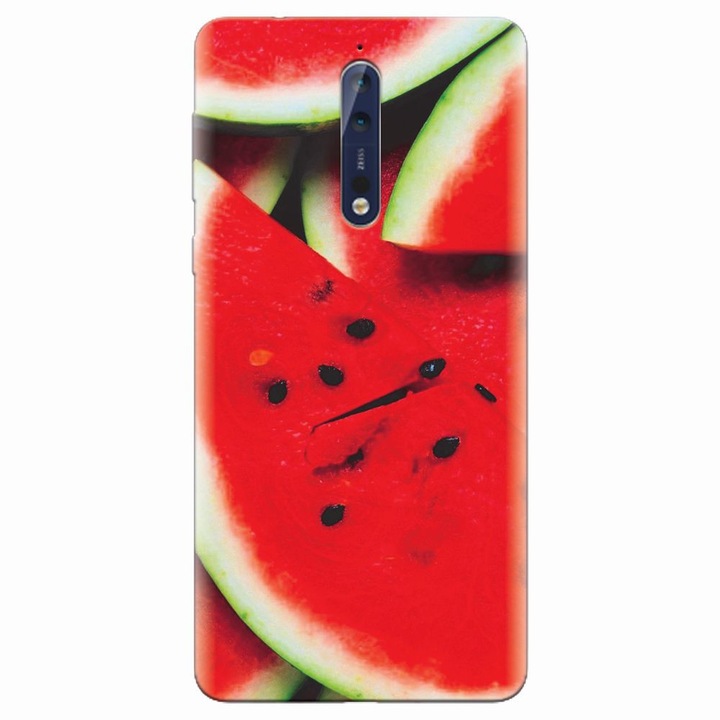Силиконов калъф за Nokia 8, S Of Watermelon Slice