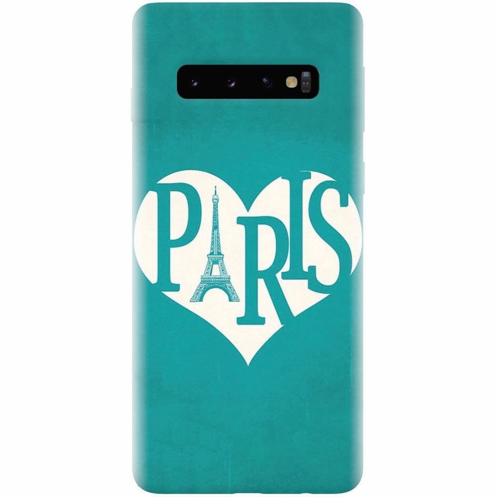 Husa silicon pentru Samsung Galaxy S10 Plus, I Love Paris