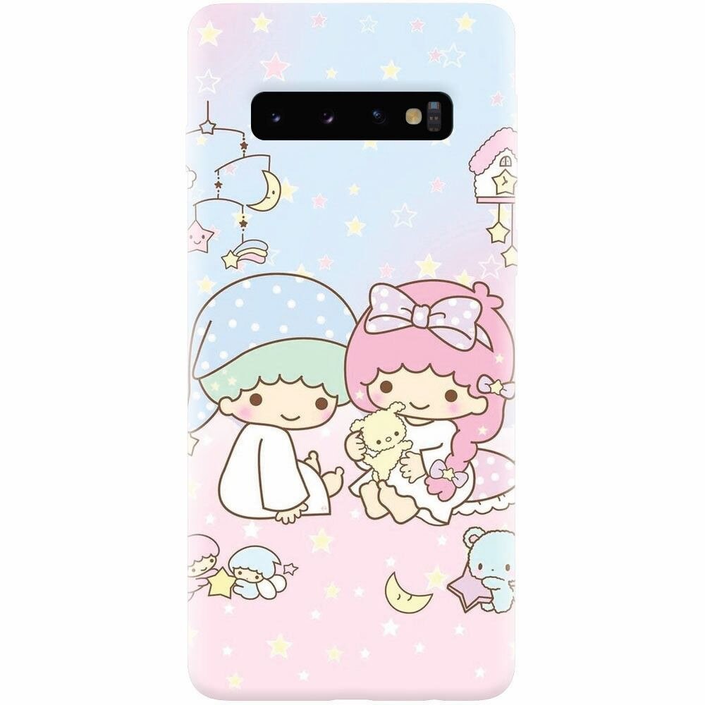 Husa silicon pentru Samsung Galaxy S10, Little Twins