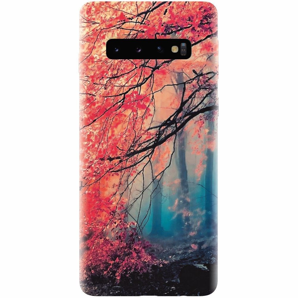 Husa silicon pentru Samsung Galaxy S10 Plus, Morning Fog Inest Nature