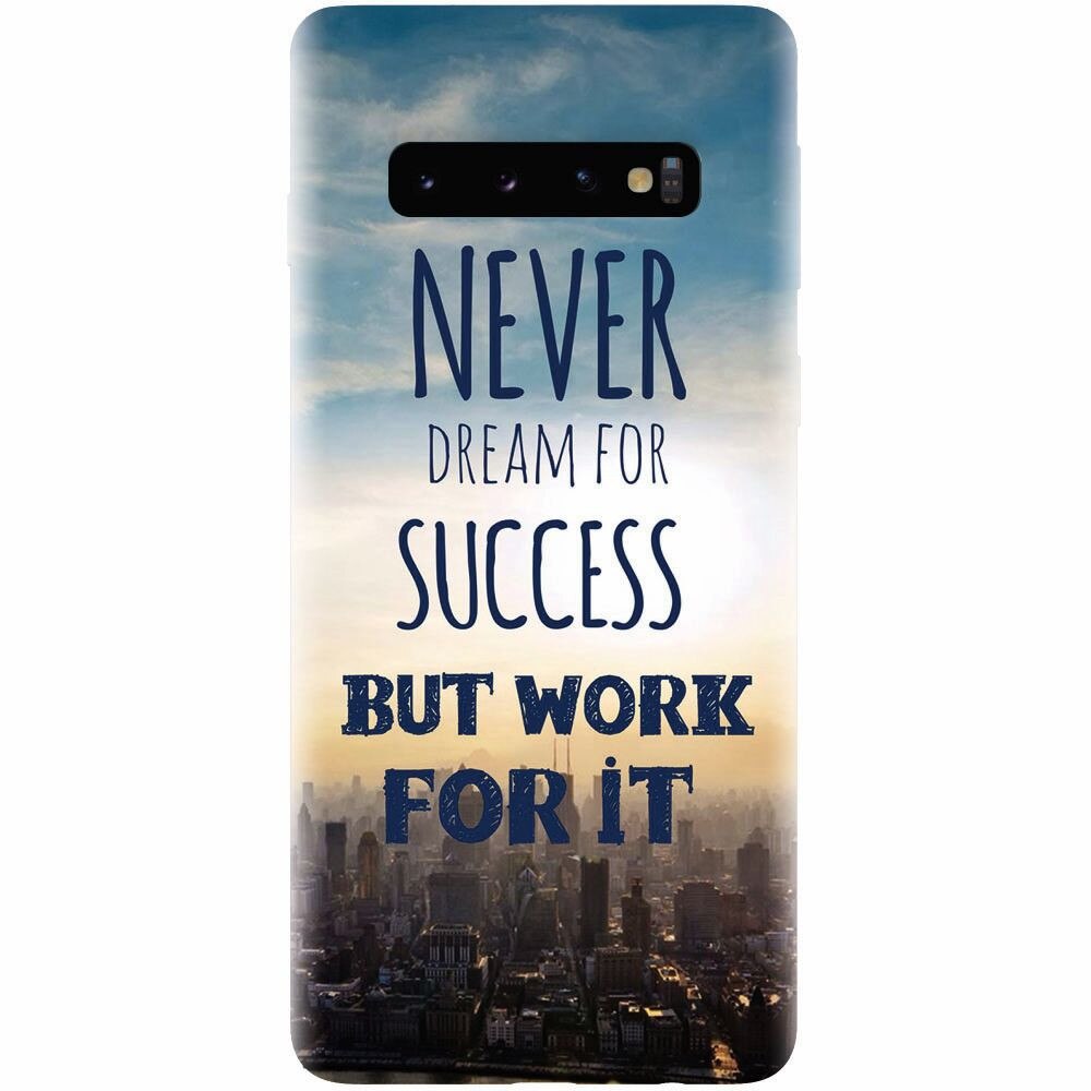 Husa silicon pentru Samsung Galaxy S10 Plus, Never Dream