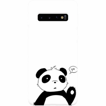 Husa silicon pentru Samsung Galaxy S10 Plus, Panda Cellphone Husa silicon pentru Samsung Galaxy S10 Plus, Panda Cellphone