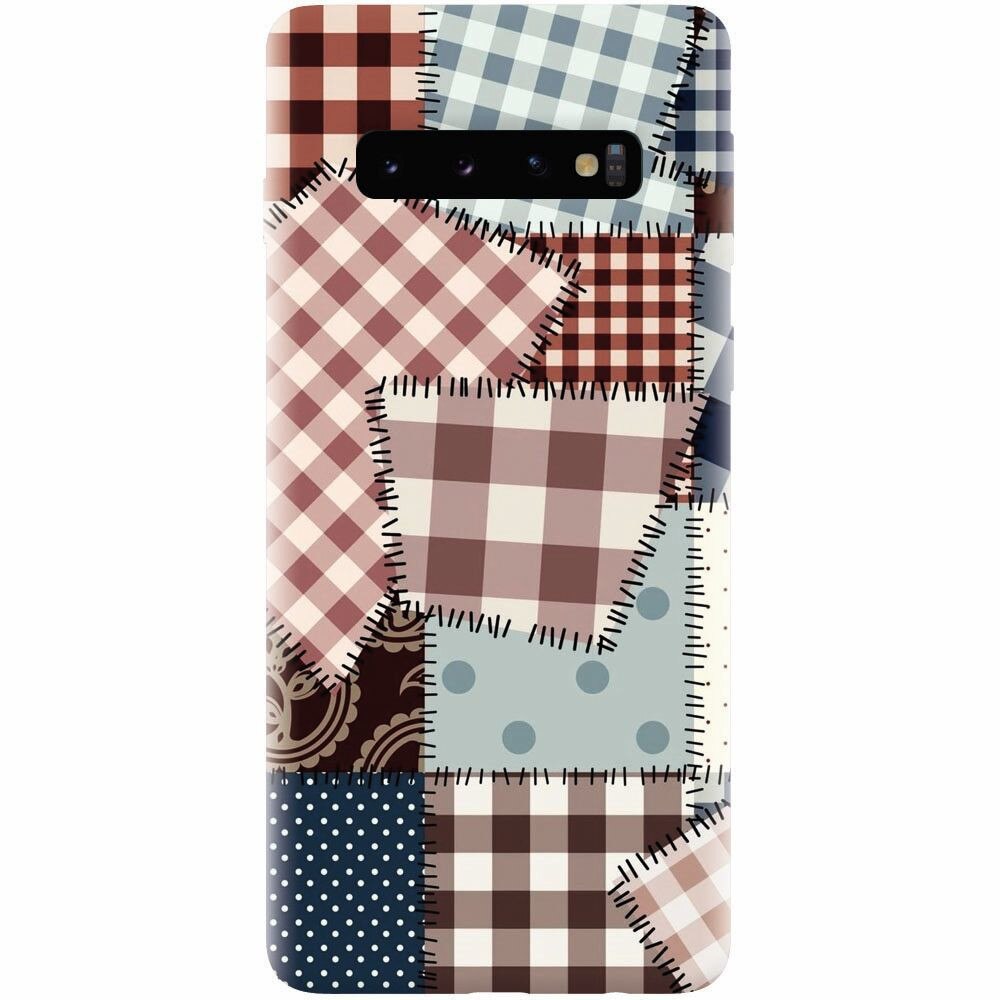 Husa silicon pentru Samsung Galaxy S10 Plus, Patchwork Vector