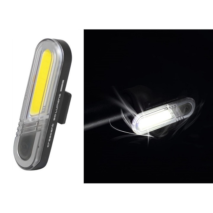 Far fata 7 LED, reincarcabil USB, 5 moduri luminare, negru