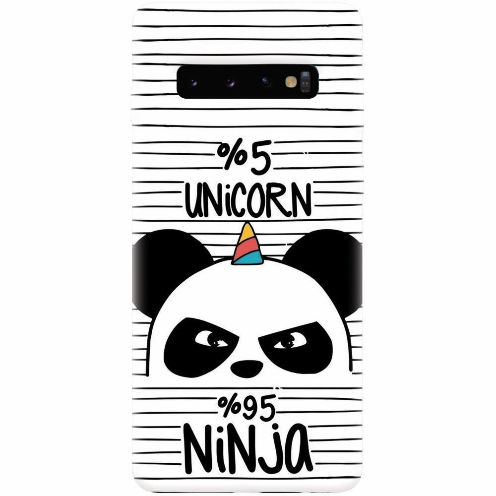 Husa silicon pentru Samsung Galaxy S10, Unicorn Ninja