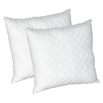 Set 2 perne Alcam, microfibra matlasata, 70x70 cm Set 2 perne Alcam, microfibra matlasata, 70x70 cm