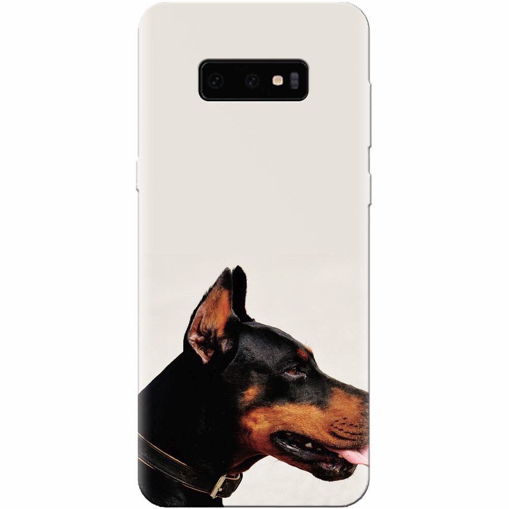 Husa silicon pentru Samsung Galaxy S10 Lite, Doberman