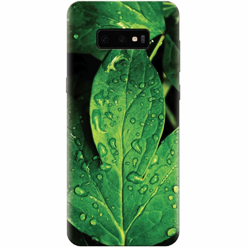Husa silicon pentru Samsung Galaxy S10 Lite, Leaves And Dew