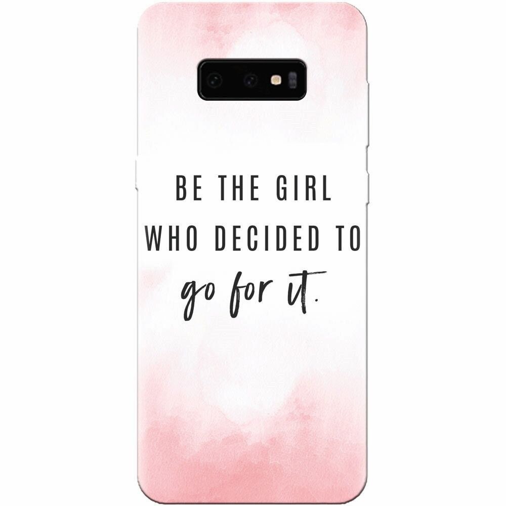 Husa silicon pentru Samsung Galaxy S10 Lite, Quotes Pink