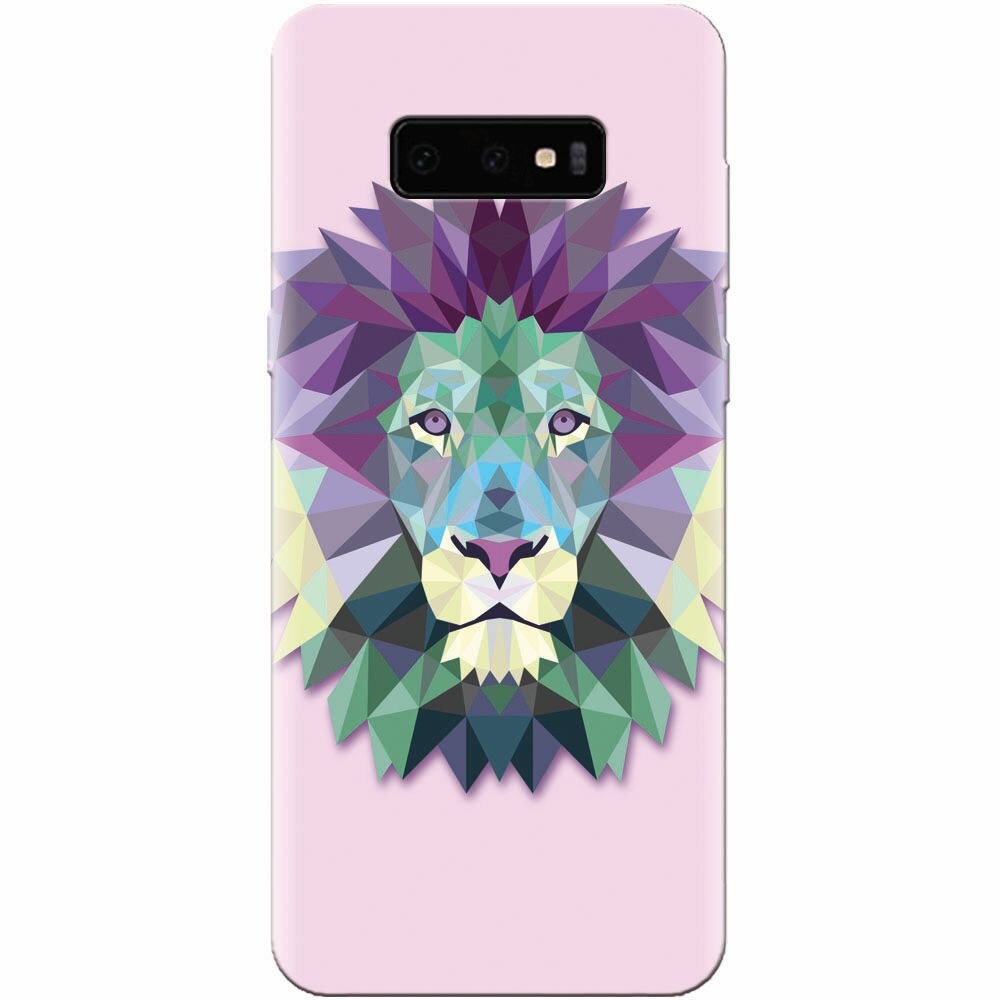 Husa silicon pentru Samsung Galaxy S10 Lite, Polygon Lion