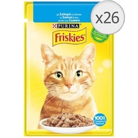 Hrana umeda pentru pisici Friskies, Somon in Sos, 26x85g