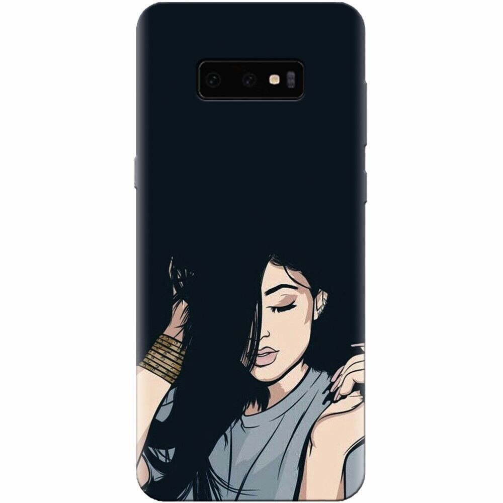 Husa silicon pentru Samsung Galaxy S10 Lite, Simple Girl