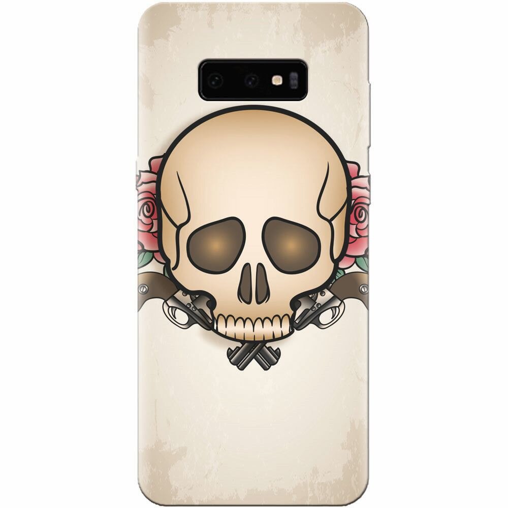 Husa silicon pentru Samsung Galaxy S10 Lite, Skulls And Roses