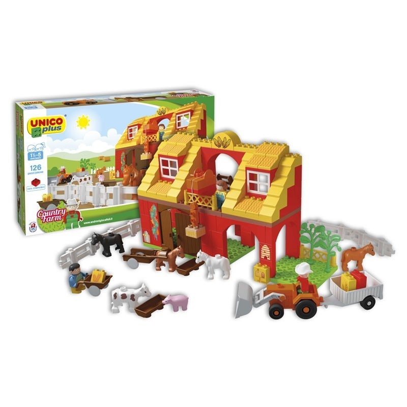 Set cuburi constructie Unico Ferma