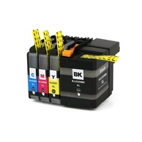 set cartuse cerneala compatibile brother dcp - j100 j105 mfc - j200 - bk c y m imagen 12_0_
0