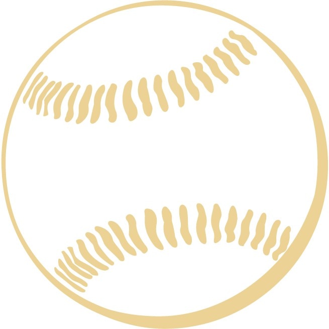 Minge baseball - Sticker Decorativ - Bej - 110 x 110 cm