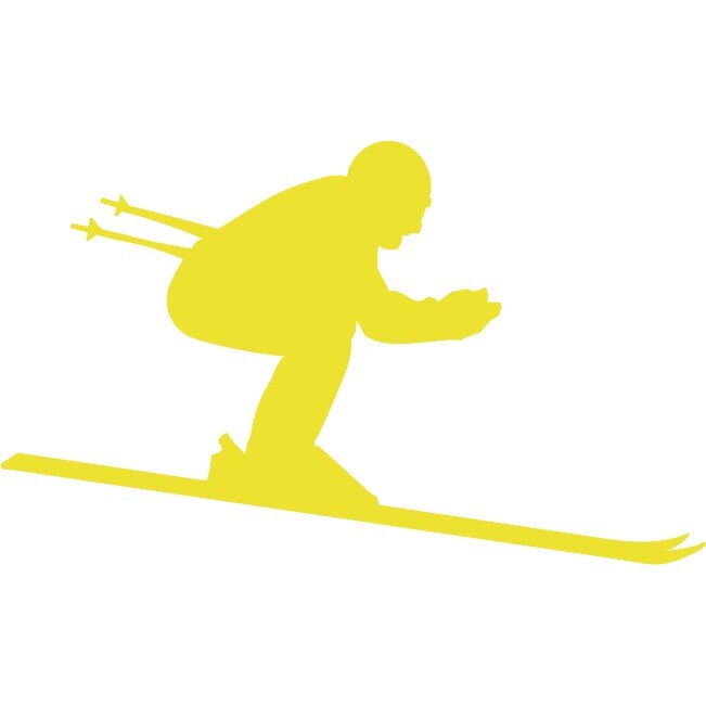 Schi in camera - Sticker Decorativ - Lemon - 150 x 90 cm