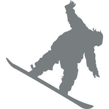 Baiat cu snowboard - Sticker Decorativ - Gri Metal - 83 x 92 cm Baiat cu snowboard - Sticker Decorativ - Gri Metal - 83 x 92 cm