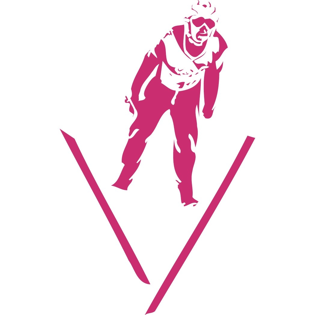 Schi - Sticker Decorativ - Magenta - 87 x 140 cm