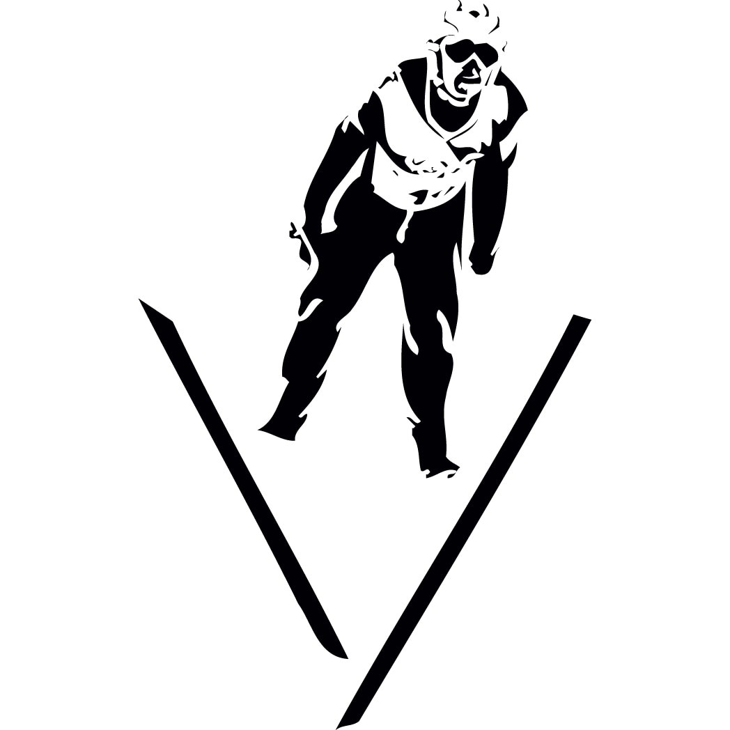 Schi - Sticker Decorativ - Negru - 87 x 140 cm