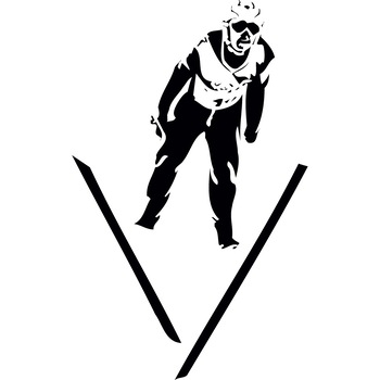 Schi - Sticker Decorativ - Negru - 87 x 140 cm Schi - Sticker Decorativ - Negru - 87 x 140 cm