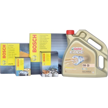 Pachet revizie Peugeot 307 1.6 HDI, 90CP, (2006-2015) filtre Bosch, ulei Castrol Pachet revizie Peugeot 307 1.6 HDI, 90CP, (2006-2015) filtre Bosch, ulei Castrol