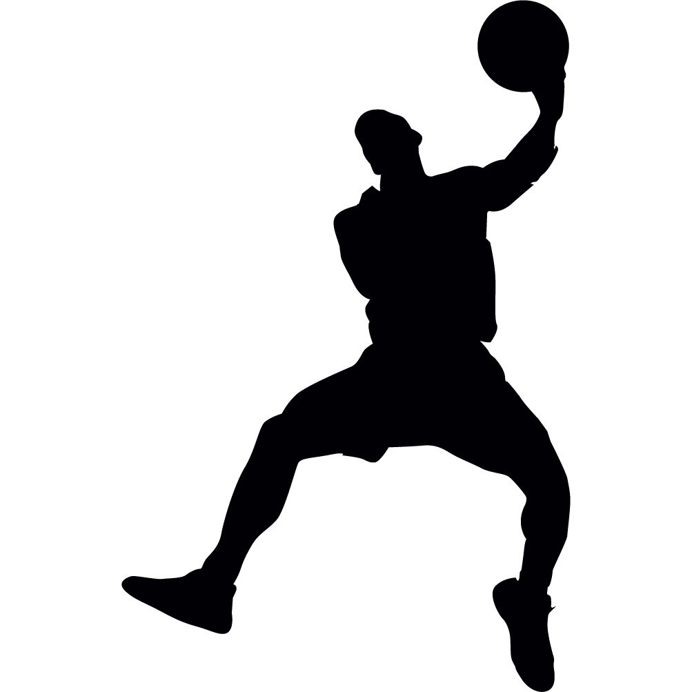 Baschet - Sticker Decorativ - Negru - 75 x 118 cm