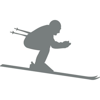 Schi in camera - Sticker Decorativ - Gri Metal - 150 x 90 cm Schi in camera - Sticker Decorativ - Gri Metal - 150 x 90 cm