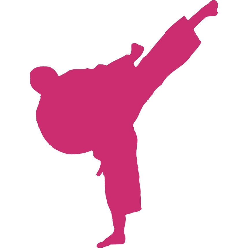 Karatistul - Sticker Decorativ - Magenta - 83 x 109 cm