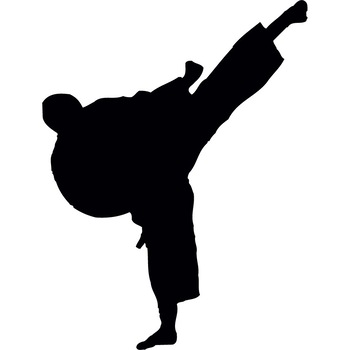 Karatistul - Sticker Decorativ - Negru - 110 x 145 cm Karatistul - Sticker Decorativ - Negru - 110 x 145 cm