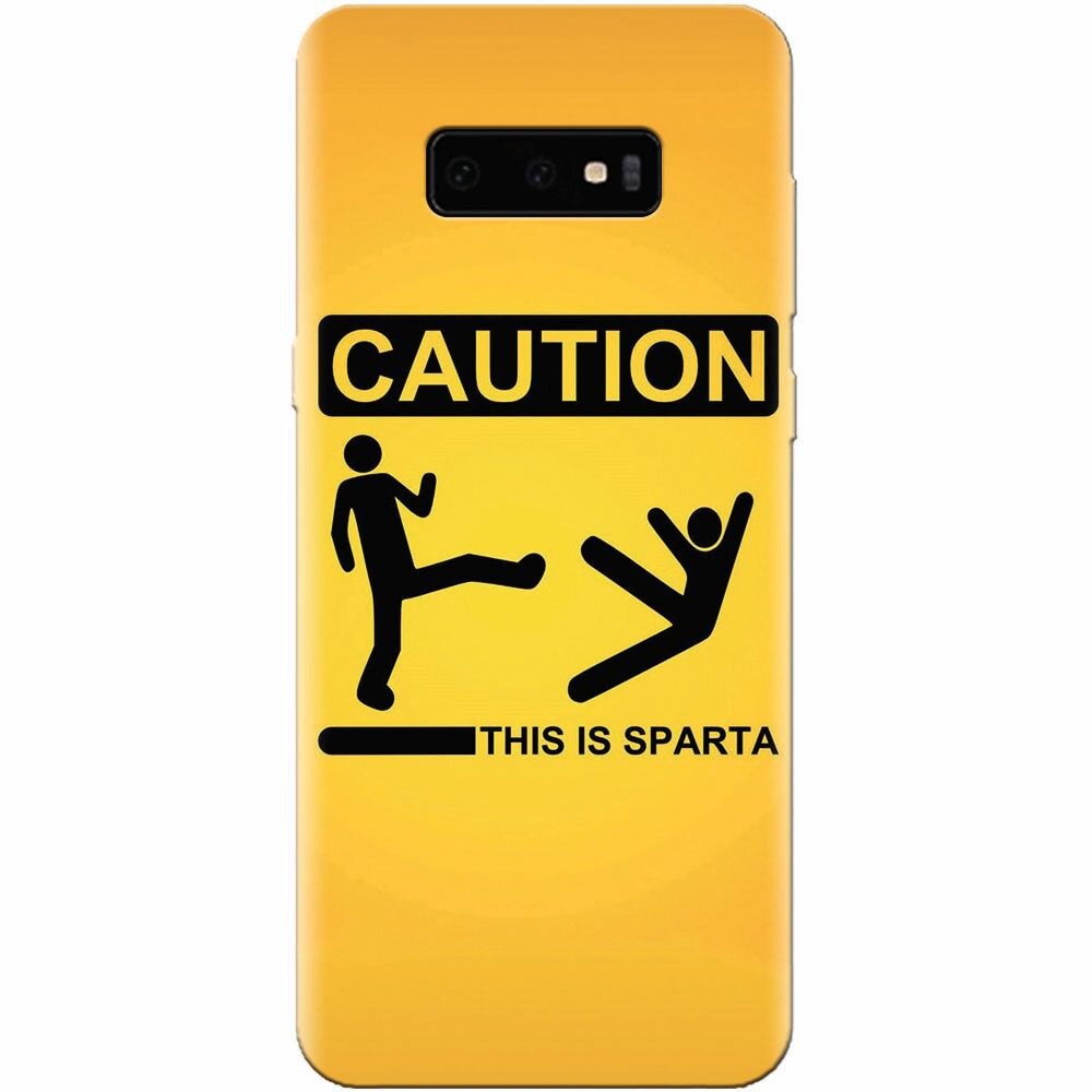 Husa silicon pentru Samsung Galaxy S10 Lite, This Is Sparta Funny Illustration