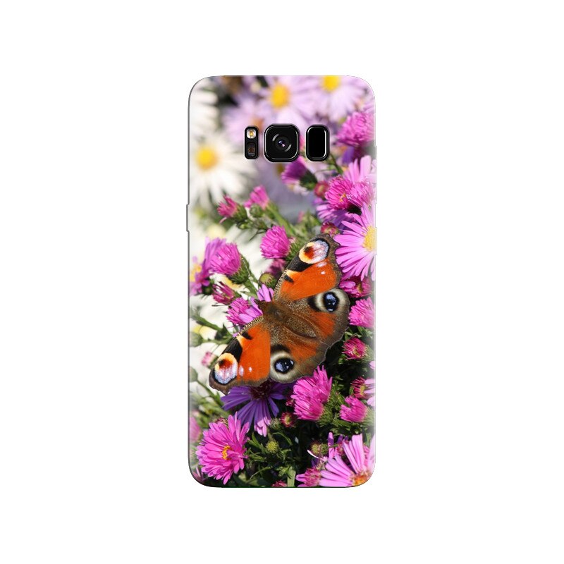 Husa Samsung S8 Plus Purple Flowers Phone 002