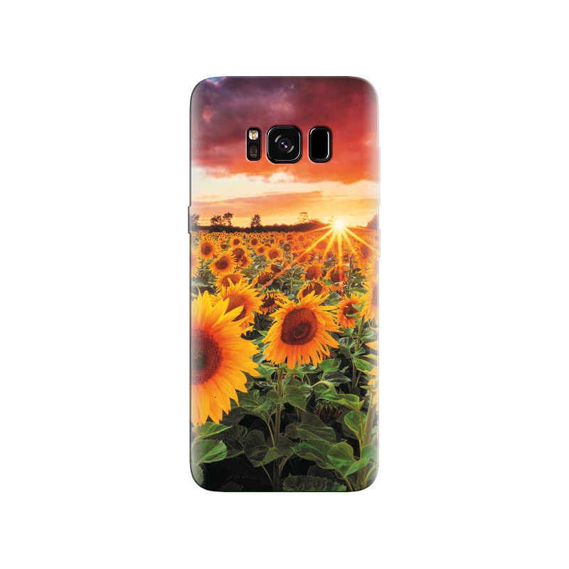 Husa Samsung S8 Plus Yellow Sunflower Landscape Farm
