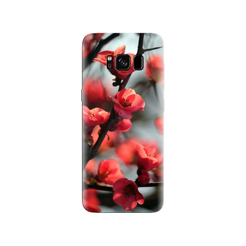 Husa Samsung S8 Red Cherry Blossom Flowers Macro