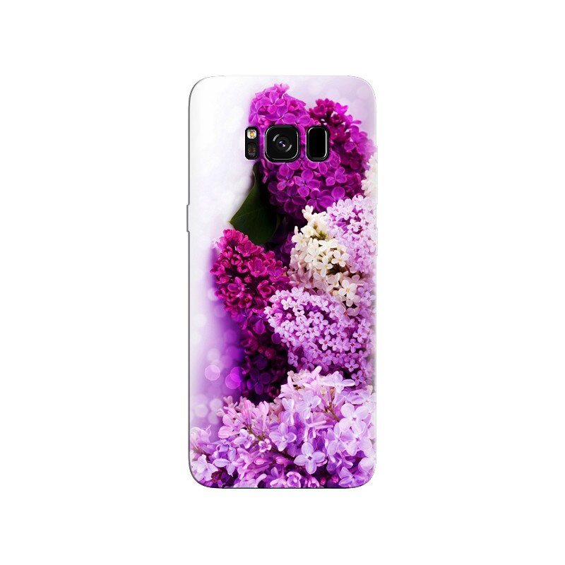 Husa Samsung S8 Purple Flowers 002