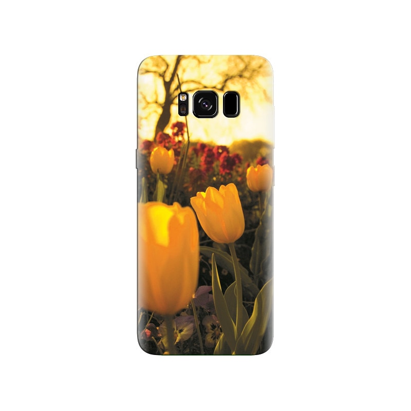 Husa Samsung S8 Plus Yellow Tulips Flower Close Up Photoshoot